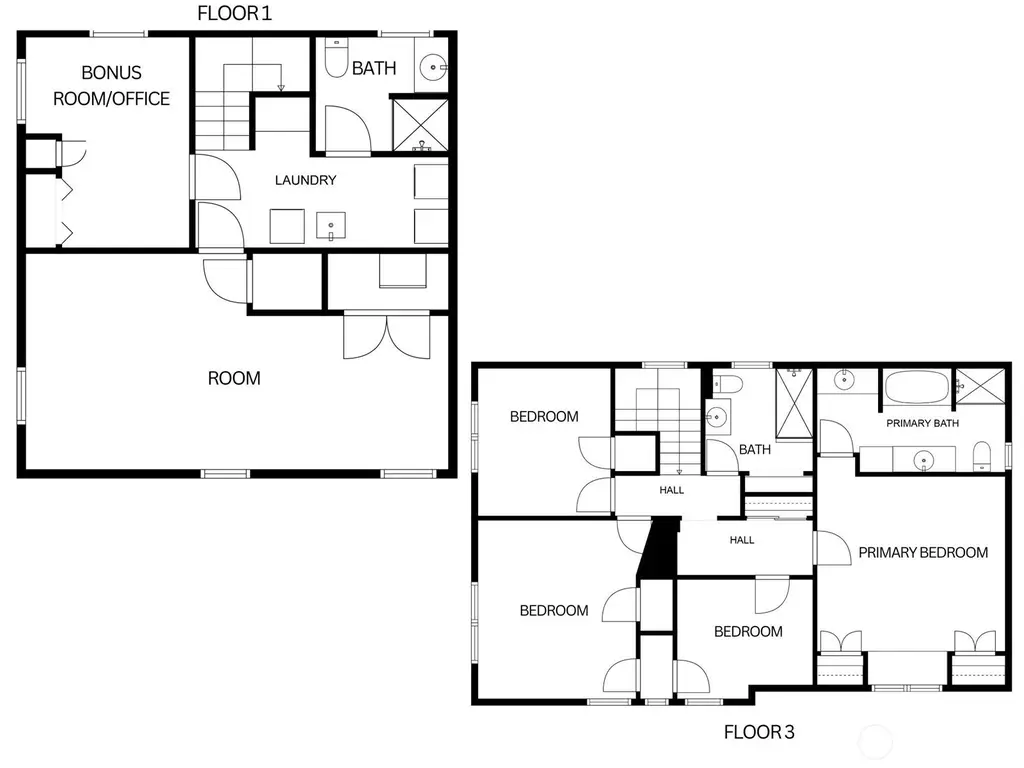Colonial-Style 4-Bedroom Home for a Corner Lot with Bonus Room and Detached Single Garage (2,788 Sq. Ft. Floor Plan)