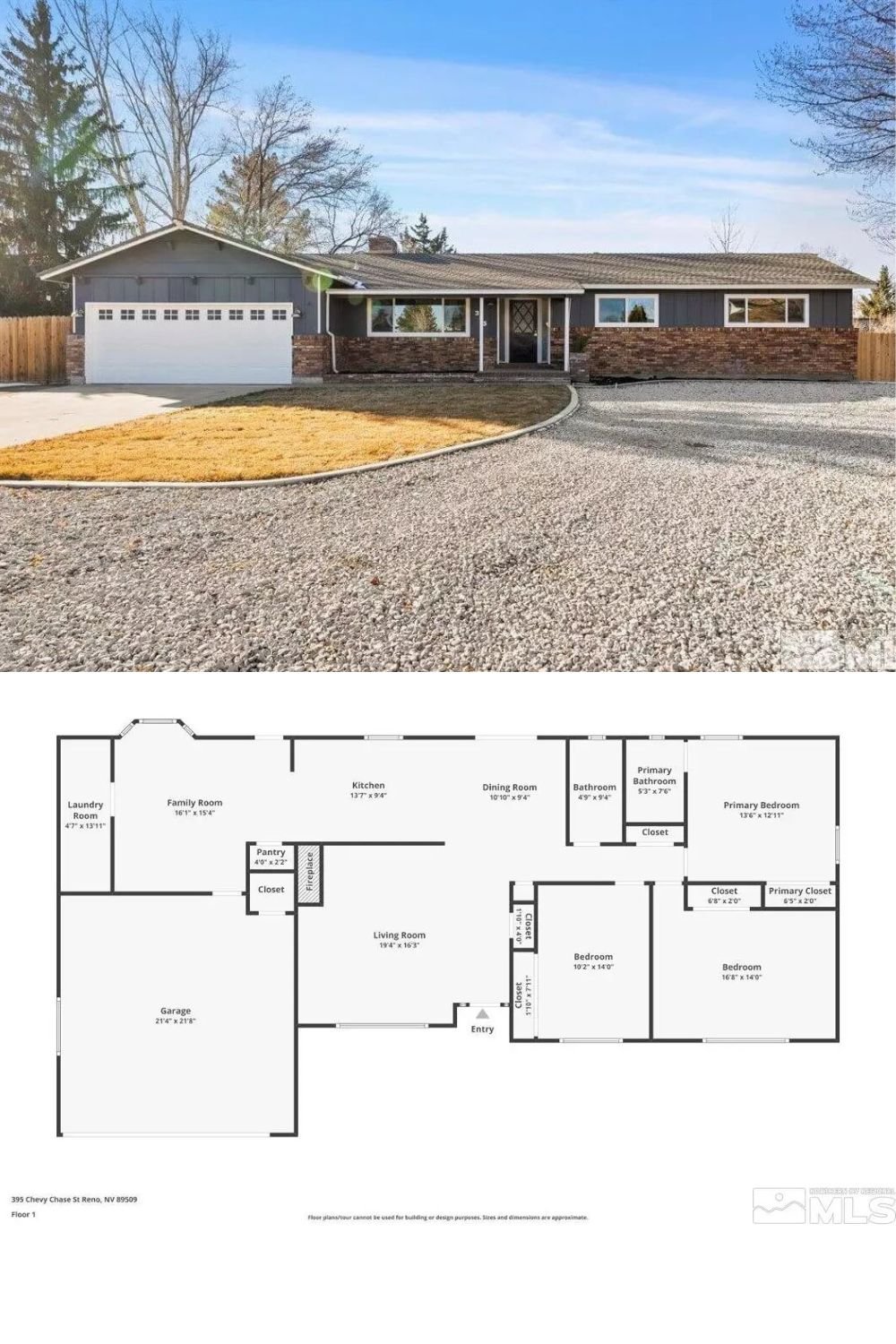 Ranch-Style Home with 3 Bedrooms and RV Garage (1,720 Sq. Ft. Floor Plan)