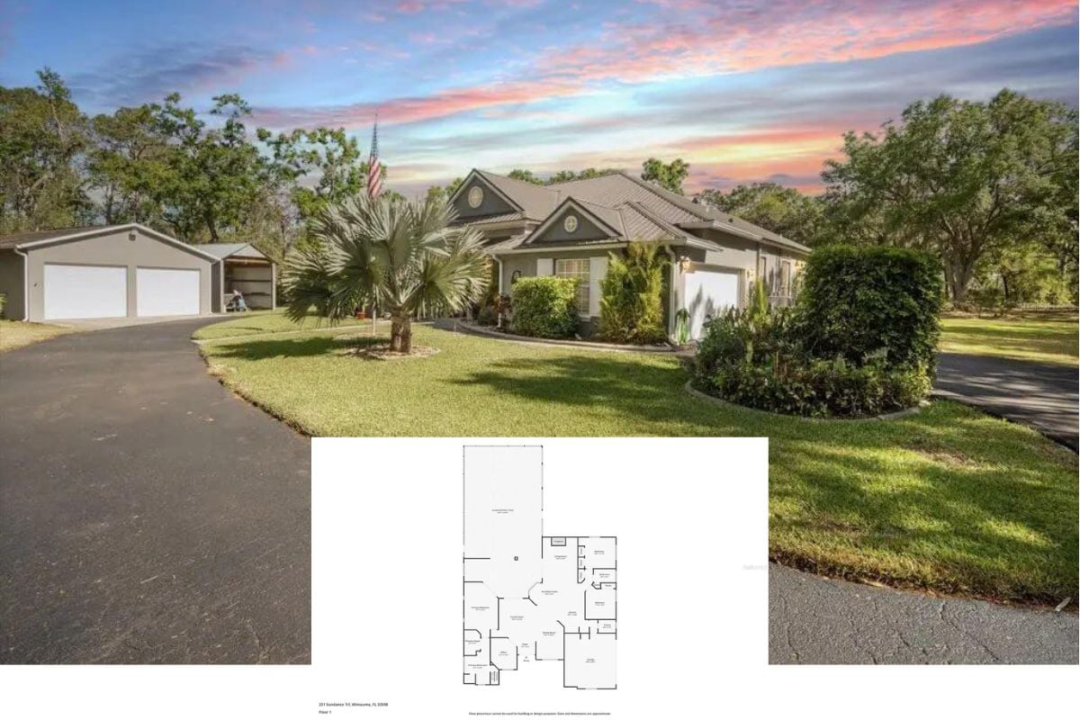 3-Bedroom Southern-Style Ranch with Open Living Space and Covered Patio (2,175 Sq. Ft. Floor Plan)