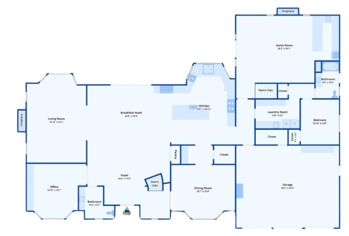 Expansive Open-Concept Main Floor with Central Kitchen Hub