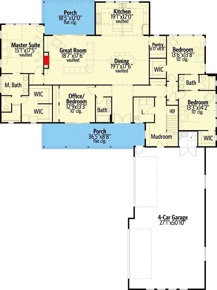 Explore This Spacious Floor Plan with a Vaulted Great Room