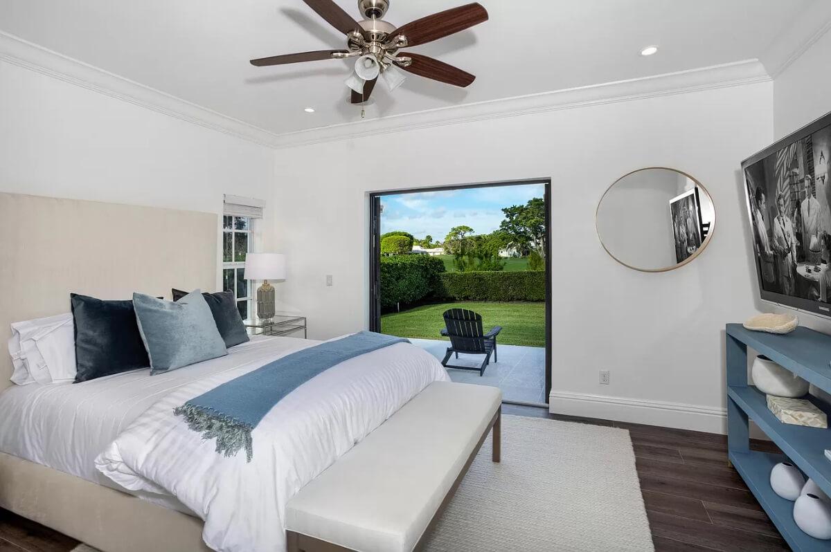 Step Right Out to Serenity in This Bedroom with Garden Access