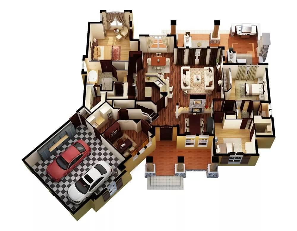 Explore This Craftsman Main Floor Plan With Open Living and Strategic Privacy