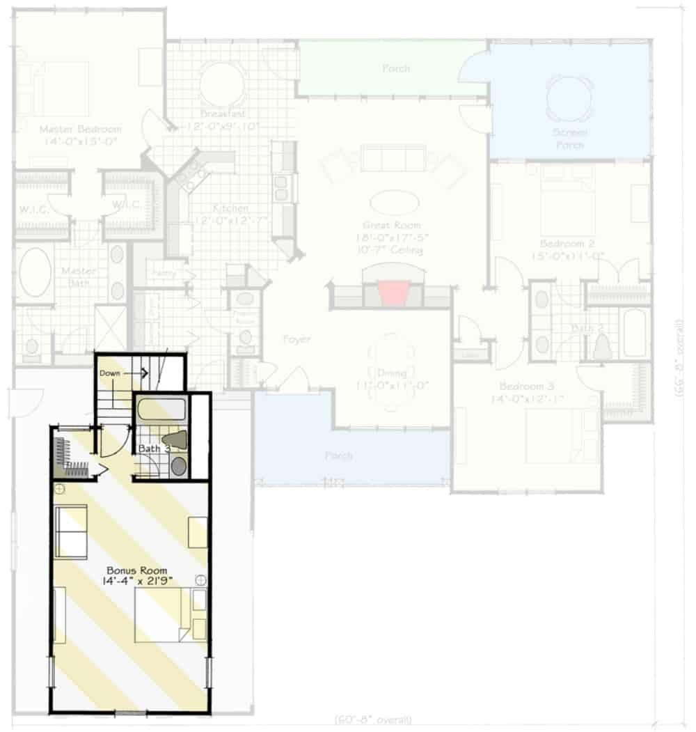 Explore the Functional Layout with a Versatile Bonus Room