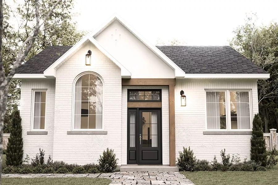 Classic Meets Contemporary: Notice the Arched Window and Brickwork