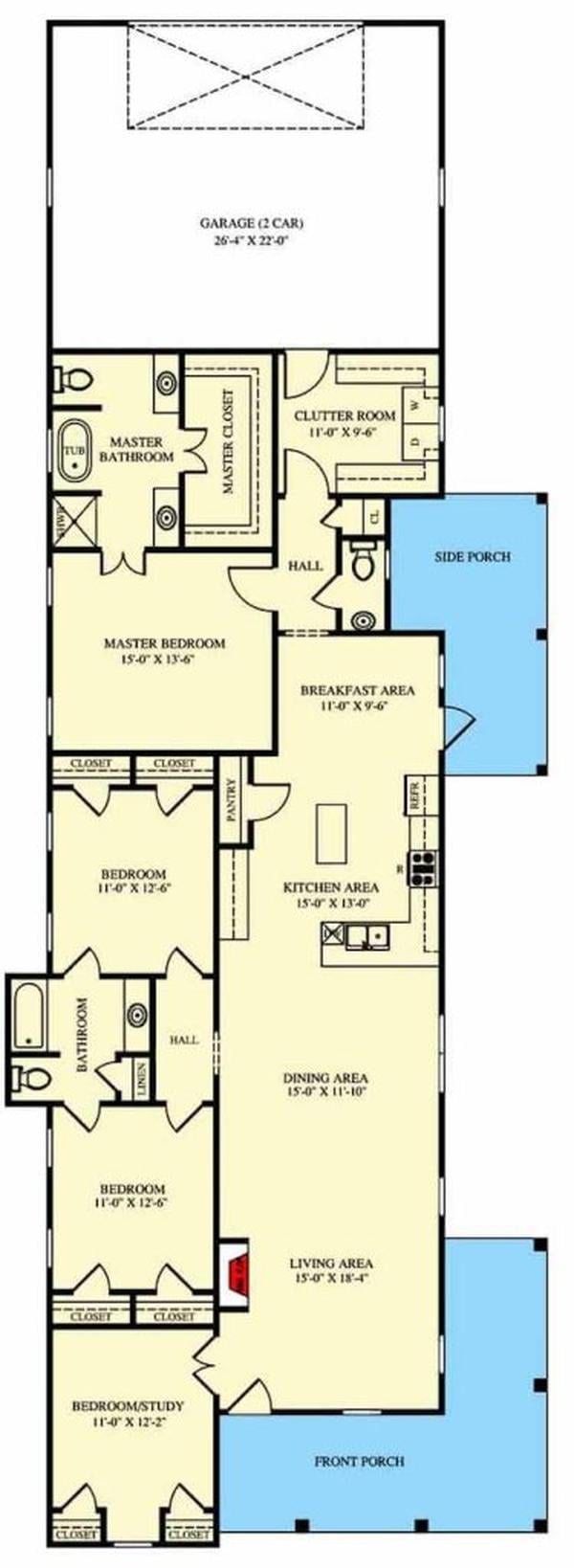 Explore the Flow of This Open-Concept Floor Plan with a Spacious Kitchen Island