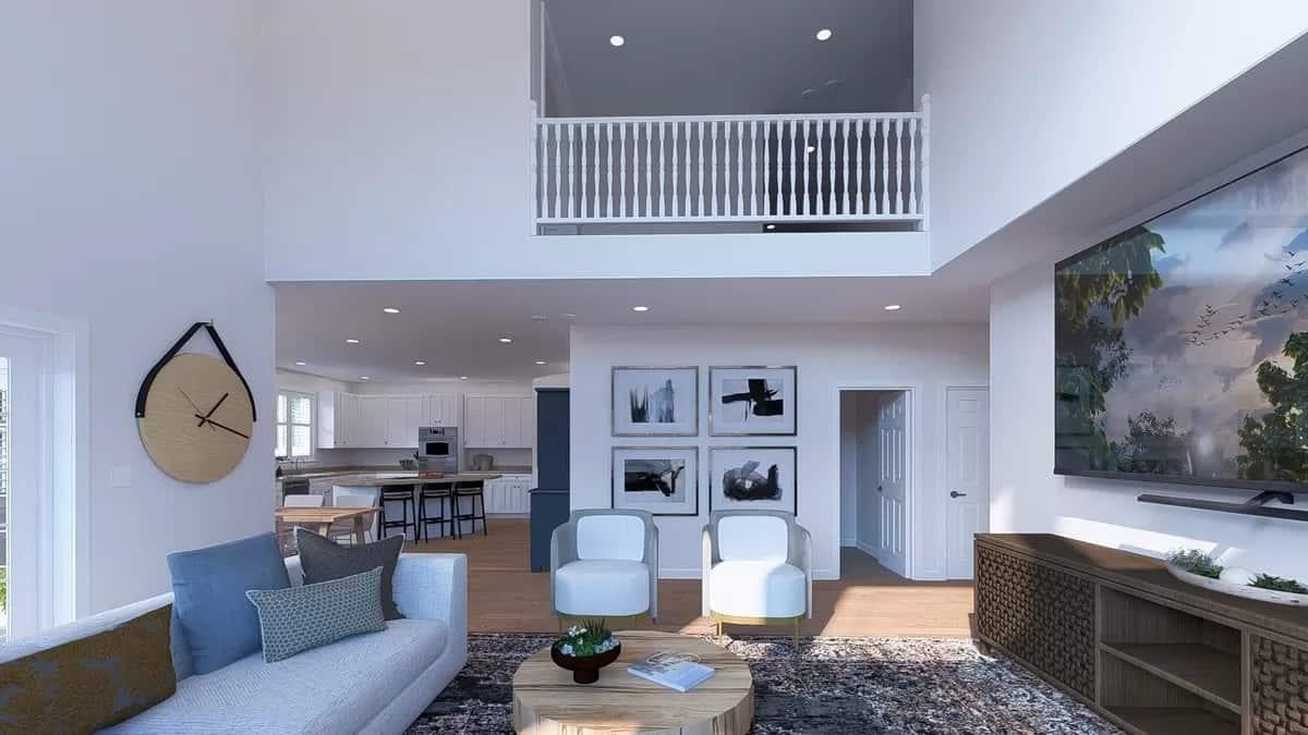 Wow, Look at the Vaulted Ceilings in This Open Living Space