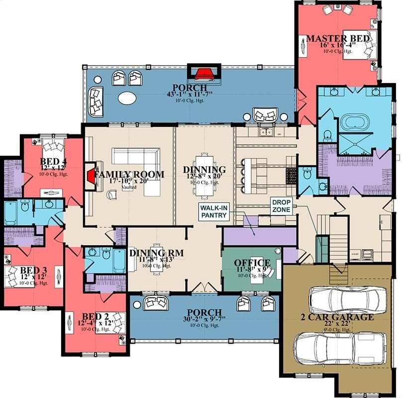 Spacious Layout Featuring a Cleverly Positioned Walk-In Pantry