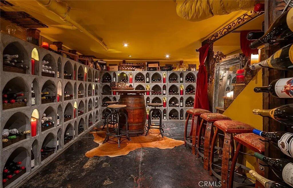 Uncover the Rustic Charm of This Arched Wine Cellar
