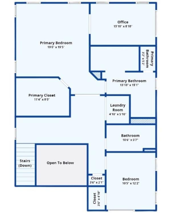 Functional Upper Floor Layout Featuring Handy Laundry Room Placement