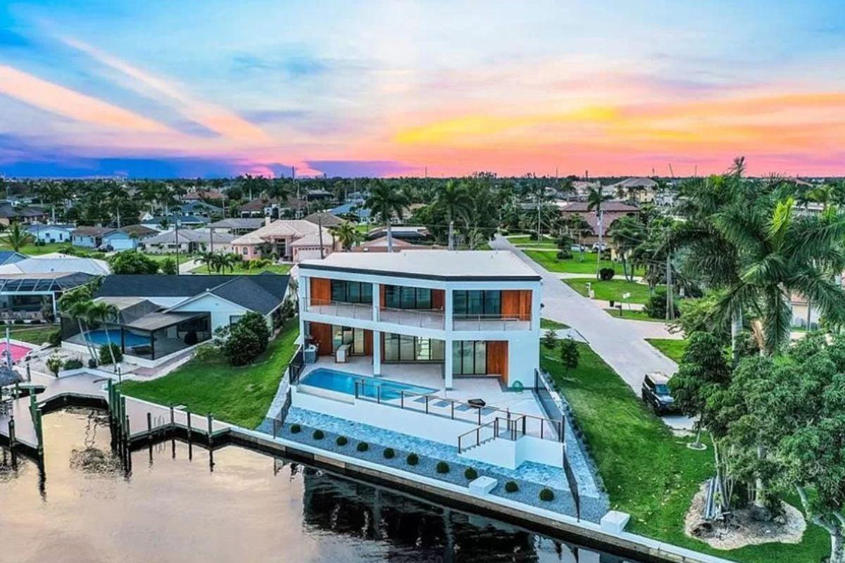 Contemporary Waterfront Home with Stunning Sunset Views