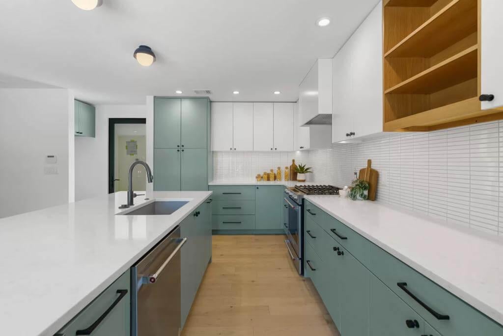 Wow, Look at the Sage Green Accents in This Thoughtful Kitchen Design