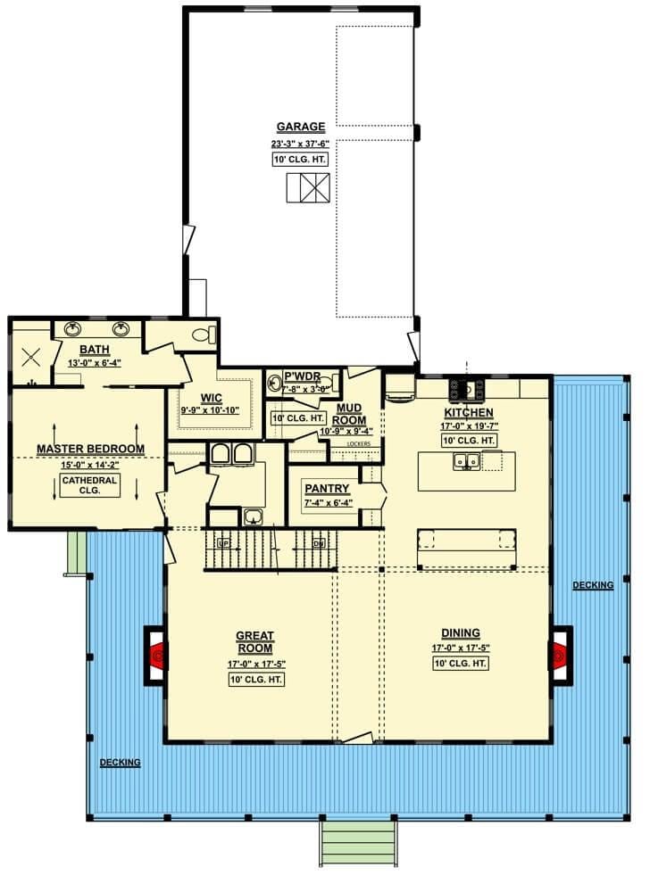 Explore This Spacious Layout with a Cathedral Ceiling Master Suite