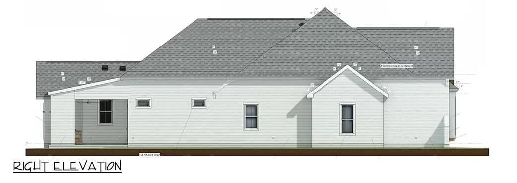 Explore the Clean Lines of This Simple Right Elevation
