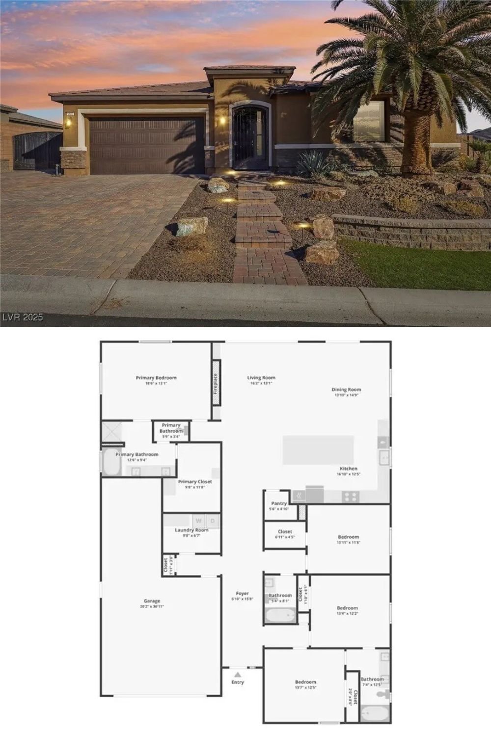 Mediterranean-Style Home with 4 Bedrooms and Open-Concept Living (2,494 Sq. Ft. Floor Plan)