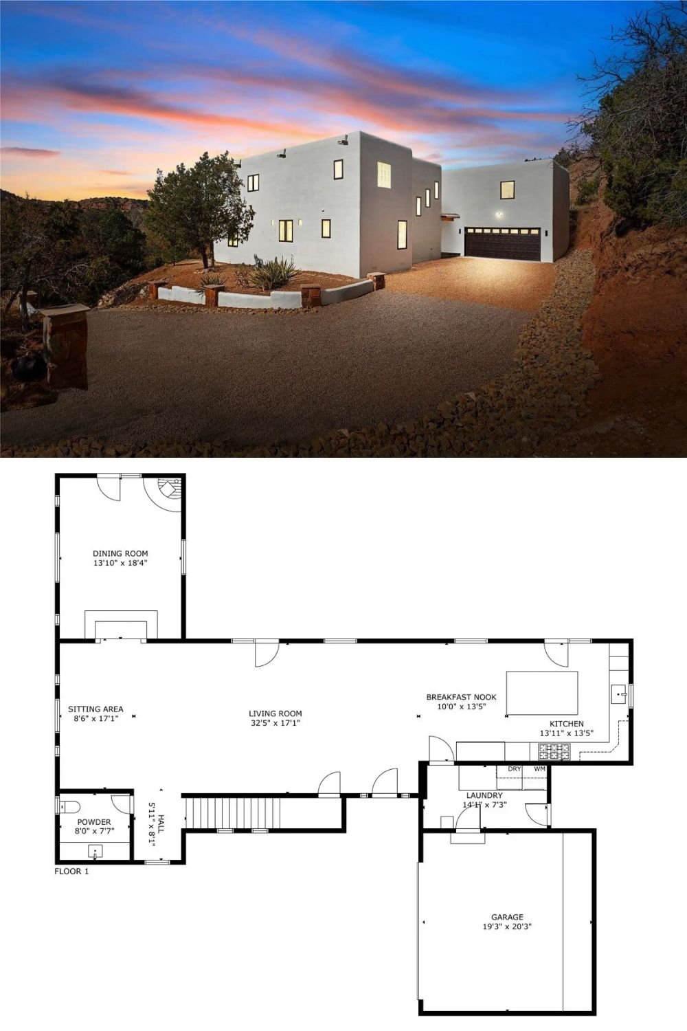 4-Bedroom Southwest-Style Home for a Corner Lot with Open Concept Design (3,562 Sq. Ft. Floor Plan)