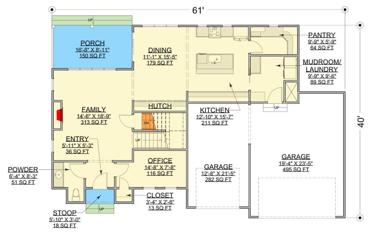 Exploring the Flow of This Spacious Floor Plan with a Cozy Family Area
