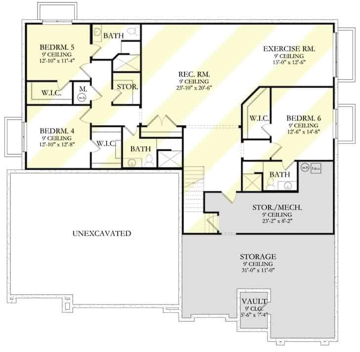 Explore the Spacious Lower Level with a Recreation Room Hub