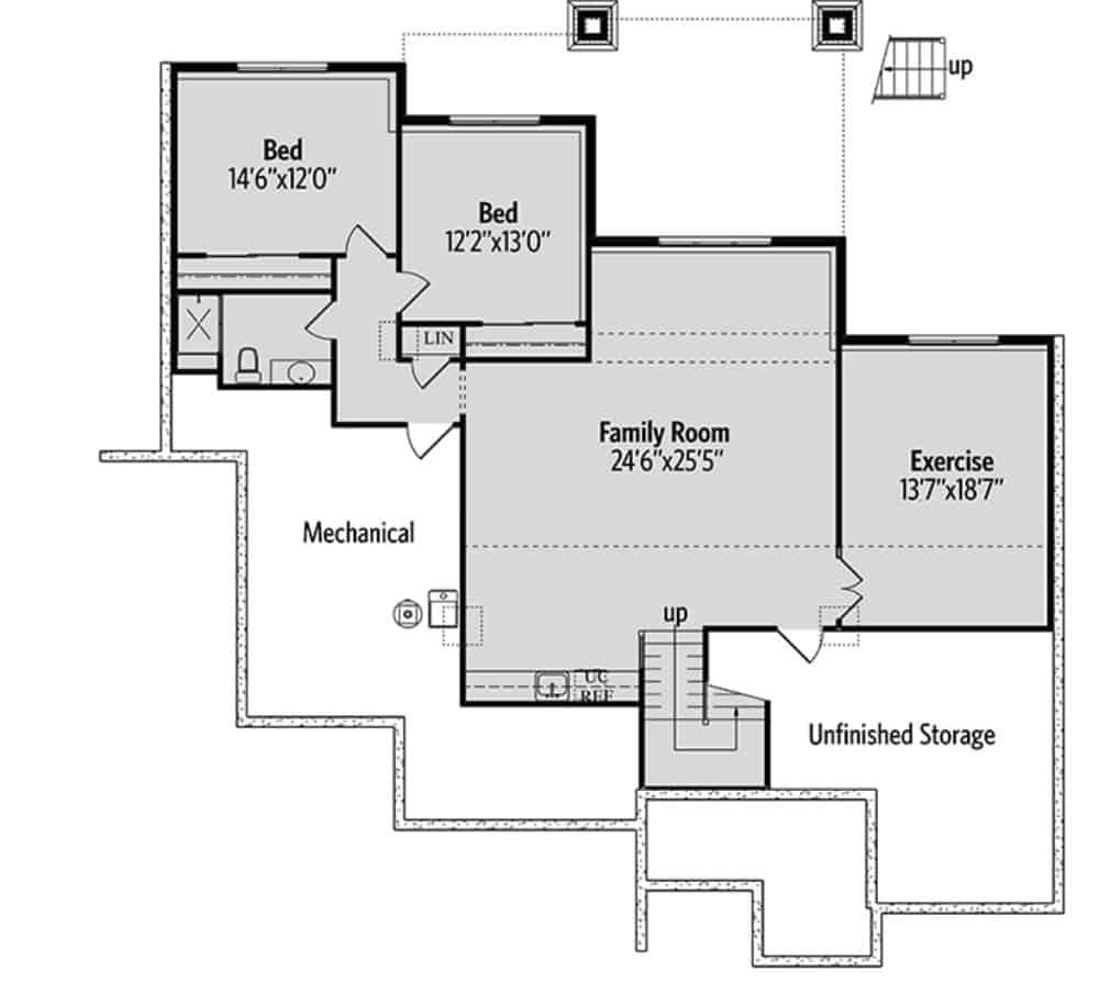 Explore the Versatile Lower Level with a Spacious Family Room