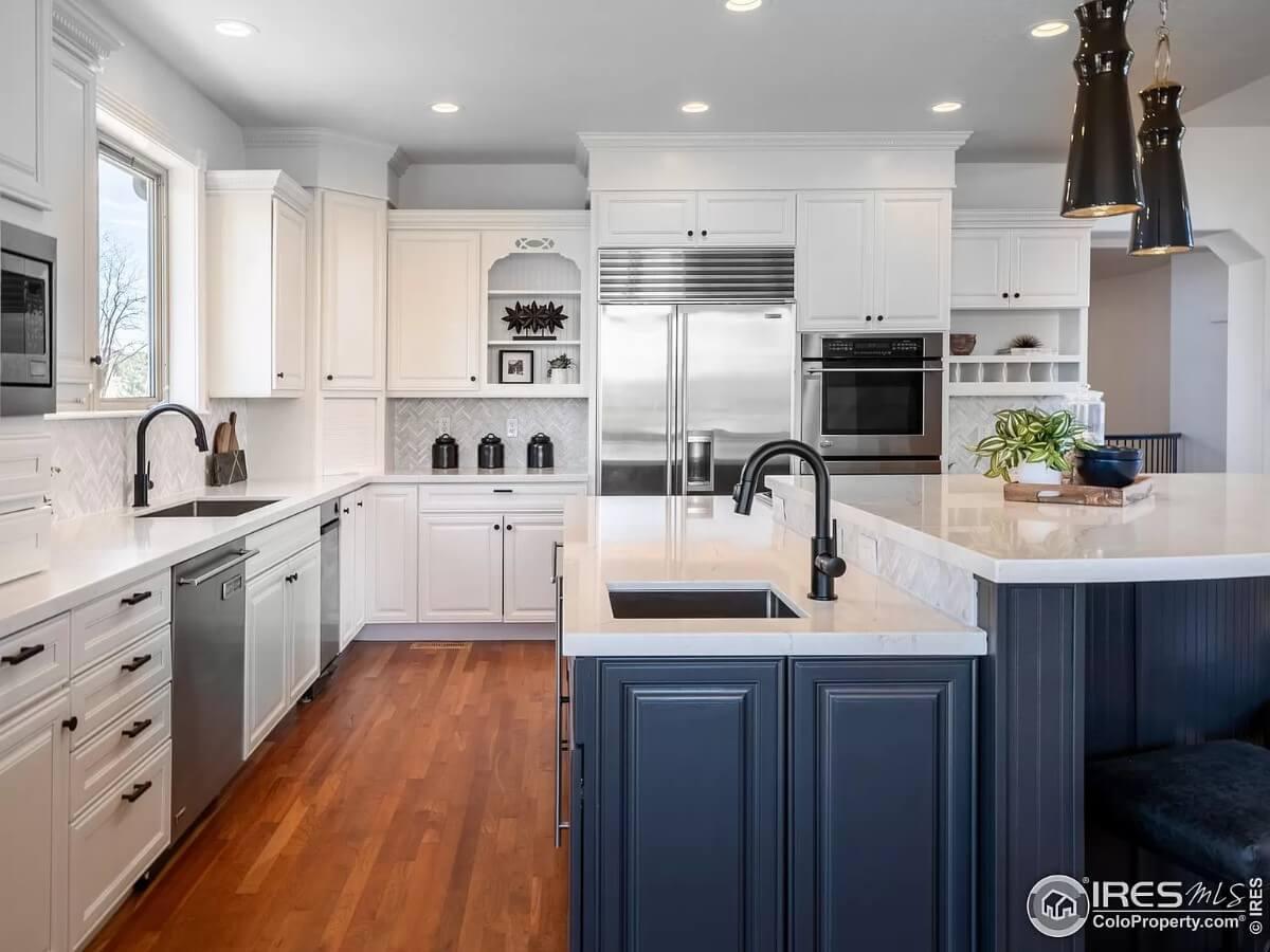 Wow, Check Out That Stunning Double Island in the Kitchen!