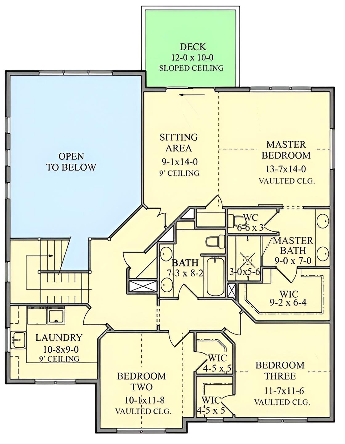Explore the Upper Level with a Cozy Sitting Area and Private Deck
