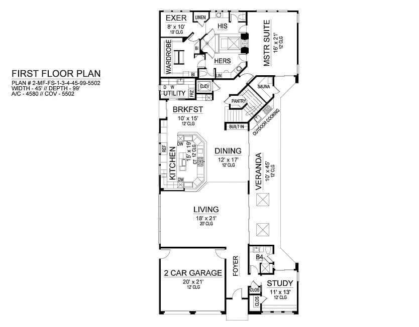 Explore This Spacious First Floor Layout with a Dedicated Exercise Room
