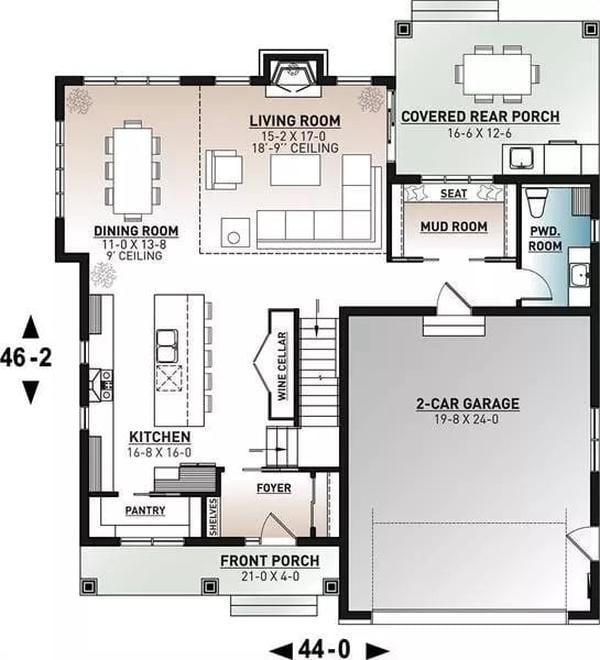 Wow, Check Out This Open-Concept Layout with a Wine Cellar