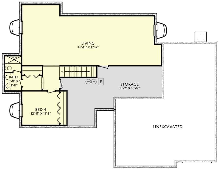 Explore This Spacious Basement with Ample Storage Options