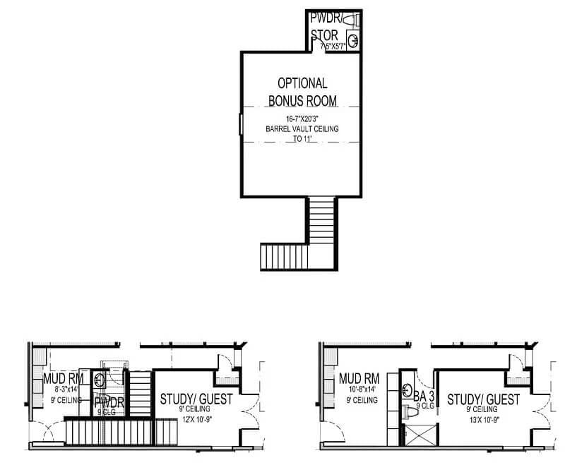 Versatile Upper Levels With a Handy Bonus Room
