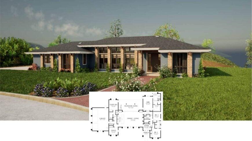 Discover the Expansive Windows in This Contemporary Ranch Home