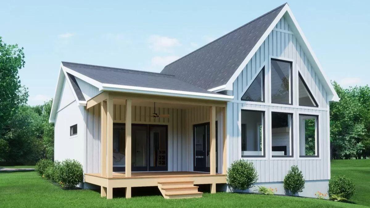 Take a Look at the Expansive Windows in This Modern Cottage
