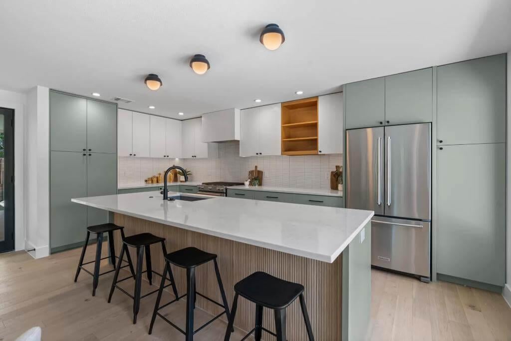 Check Out the Integrated Sink in This Sleek Modern Kitchen