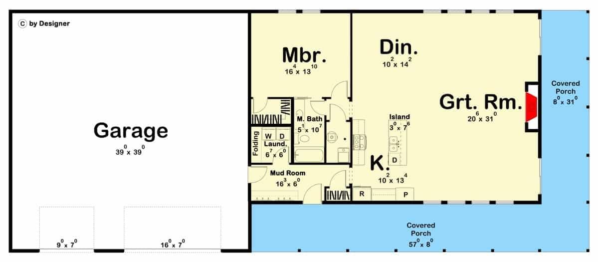 Check Out the Expansive Great Room with Access to Covered Porches