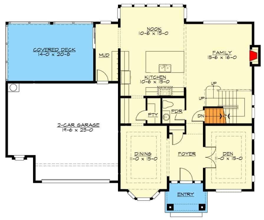 Explore the Flow of This Thoughtfully Designed First Floor Plan