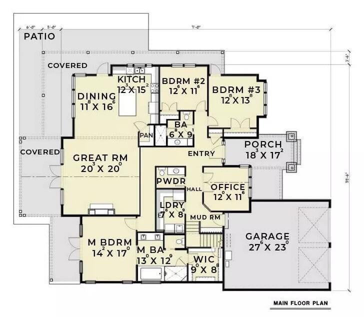 Explore the Spacious Open-Concept Great Room with Adjacent Covered Patio