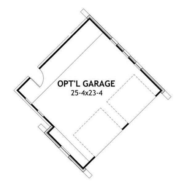 Optional Garage with Ample Space for Two Vehicles