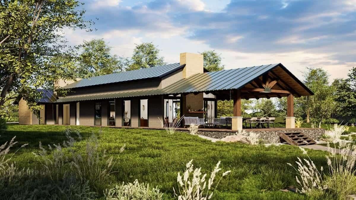 Look at This Modern Retreat with a Striking Metal Roof