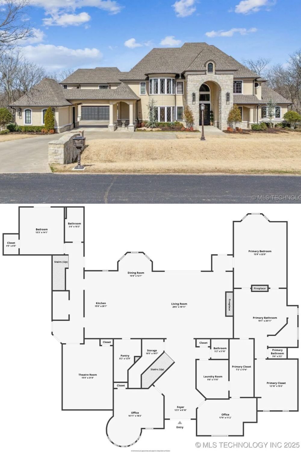 5-Bedroom French Country-Style Home with Balcony and Open-Concept Living (3,707 Sq. Ft. Floor Plan)
