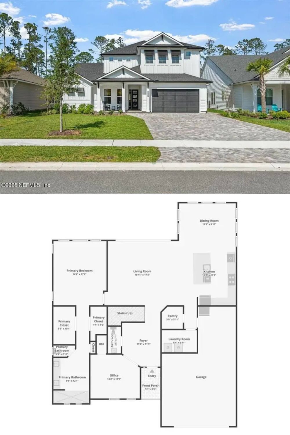 5-Bedroom Traditional-Style Home with Loft and Jack & Jill Bath (3,374 Sq. Ft. Floor Plan)