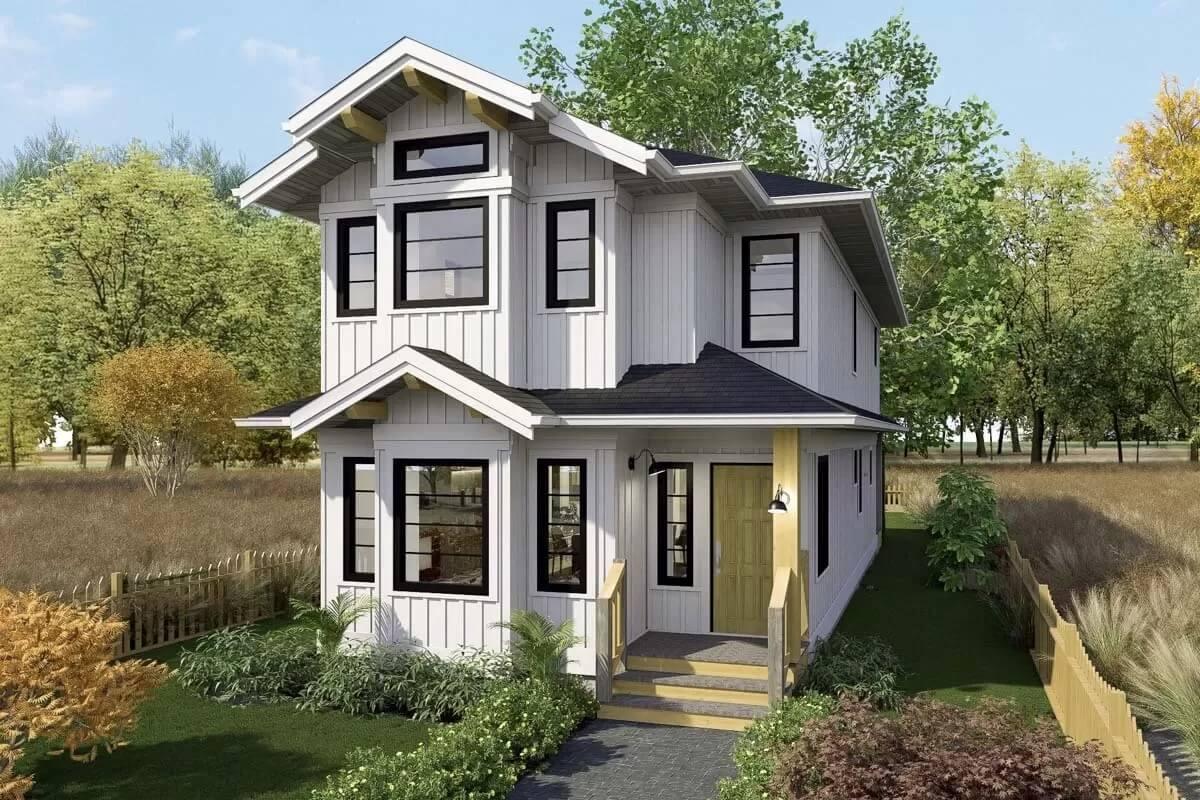 Charming Porch Highlighting the Craftsman Details