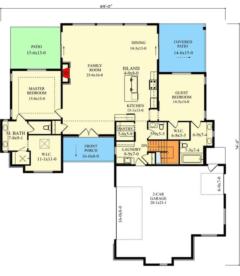 Wow, Check Out the Spacious Open-Concept Living in This Floor Plan