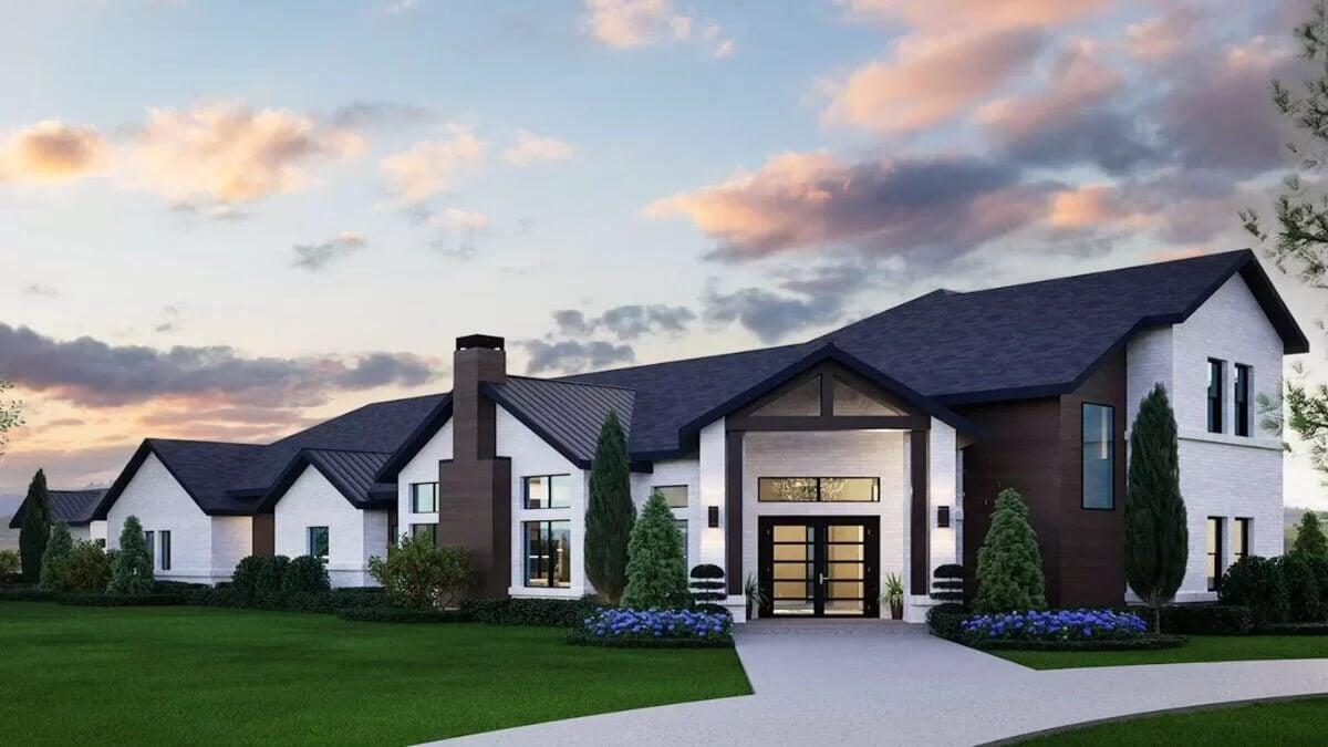 Look at the Striking Entryway with Sleek Modern Lines