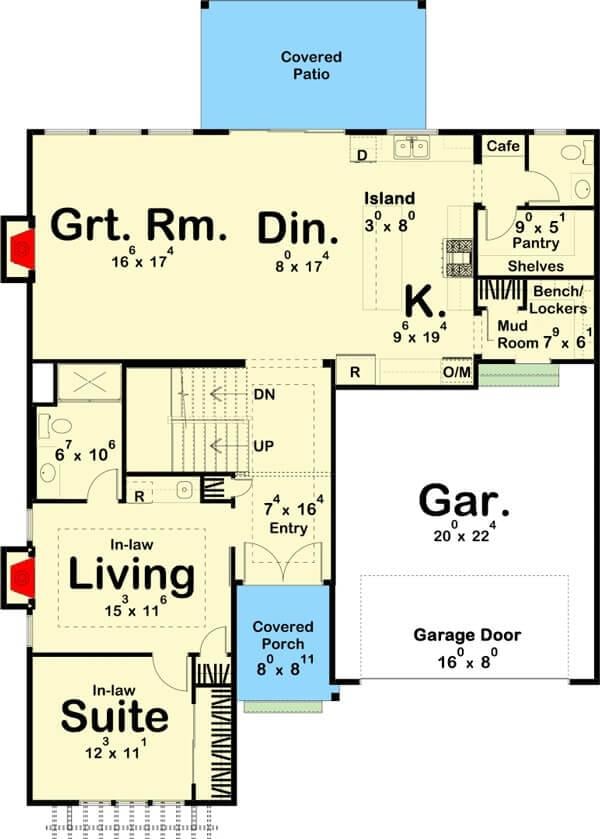 Fantastic Flow: Open Kitchen Layout with a Handy Central Island