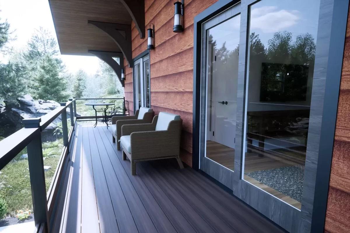 Enjoy the Forest Views from This Balcony