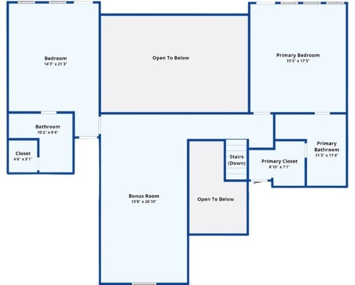 Spacious Second Floor with Versatile Bonus Room