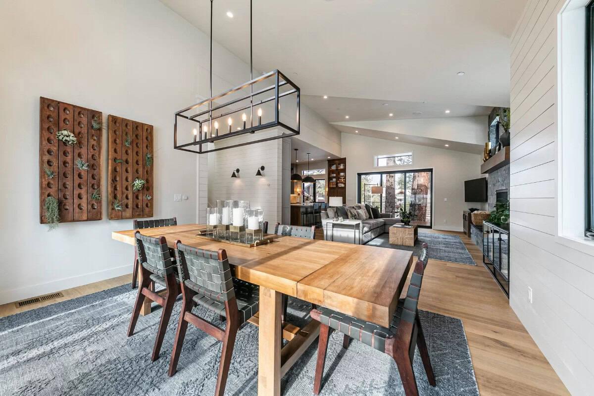 Wow, That Rustic Wall Art Really Adds Character to This Dining Space