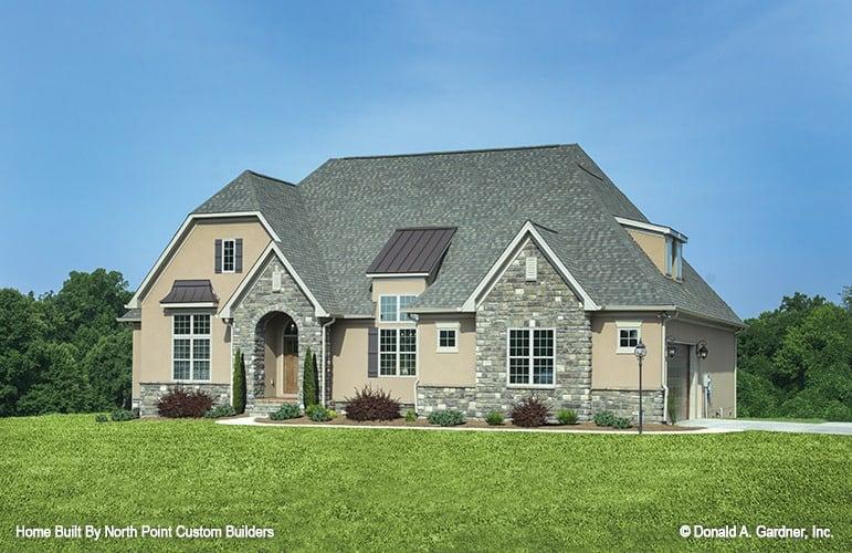 Classic Stone Facade in This Elegant Suburban Home