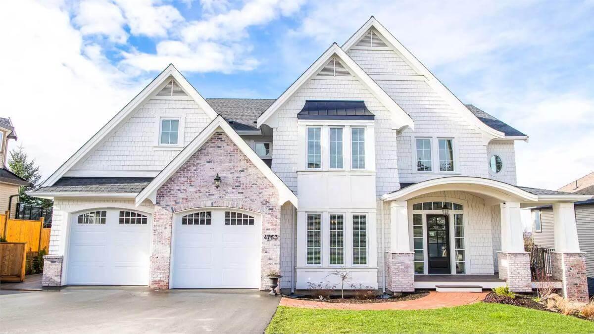 Timeless Gables and Brick Details in a Classic Craftsman Facade