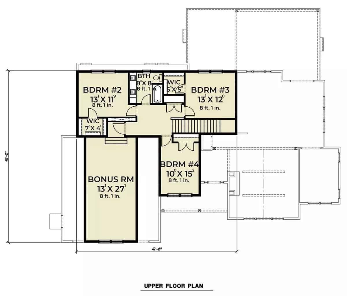Check Out This Upper Floor Plan with a Spacious Bonus Room