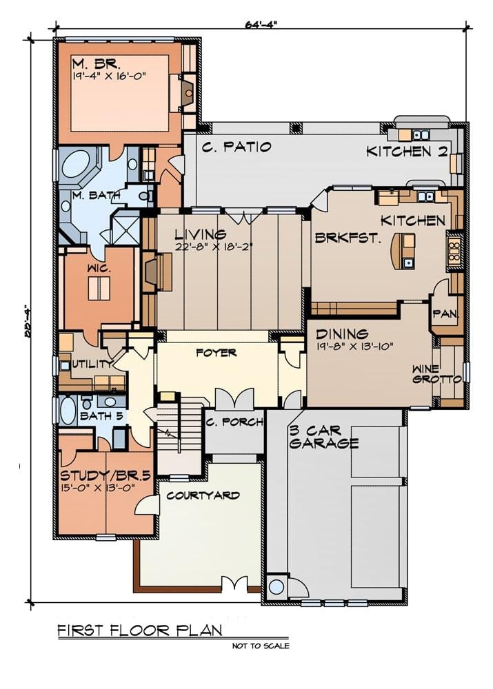 Explore the Flow of This Spacious First Floor Plan